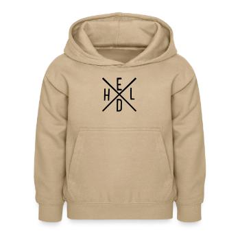 Held - Kinder Hoodie - Sand - Vorne - AI Model Kid Female (0cm)