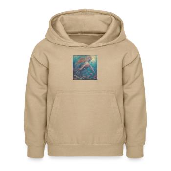 Magisches Wesen - Kinder Hoodie - Sand - Vorne - AI Model Kid Female (0cm)