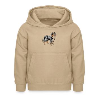 Australischer Schäferhund - Kinder Hoodie - Sand - Vorne - AI Model Kid Female (0cm)