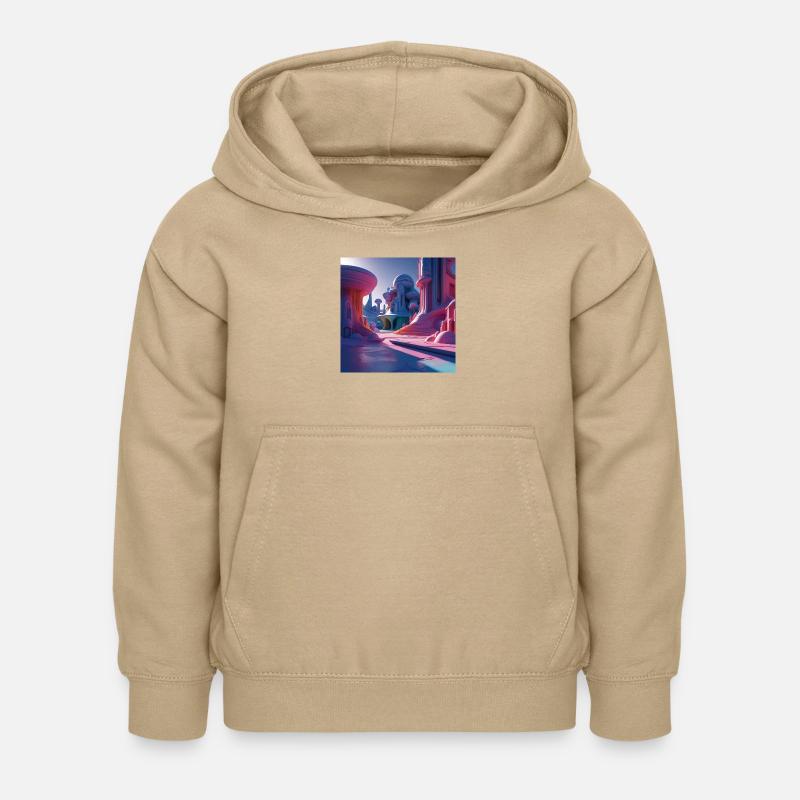 Hypersurréalisme - Sweat à capuche Enfant - jaune sable