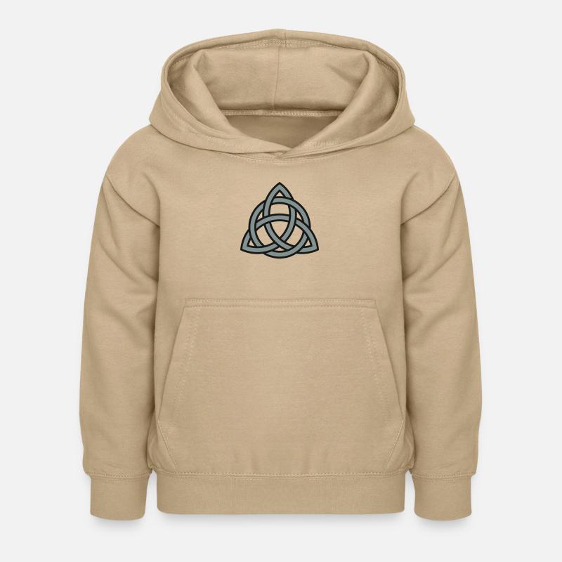 celtic trinity knot - Sweat à capuche Enfant - jaune sable