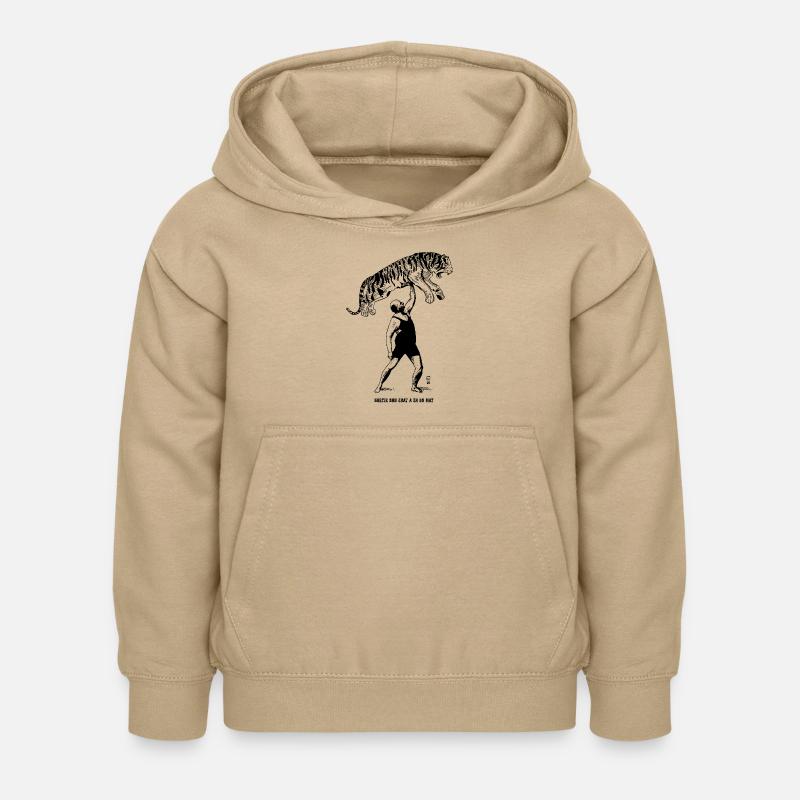 Sortir son chat à 3h du mat - Sweat à capuche Enfant - jaune sable
