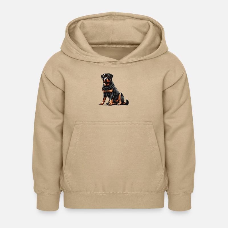 Rottweiler - Sweat à capuche Enfant - jaune sable
