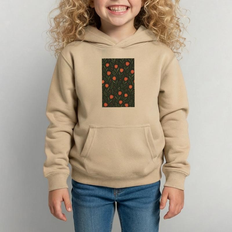 Tulip Pattern Kids Hoodie
