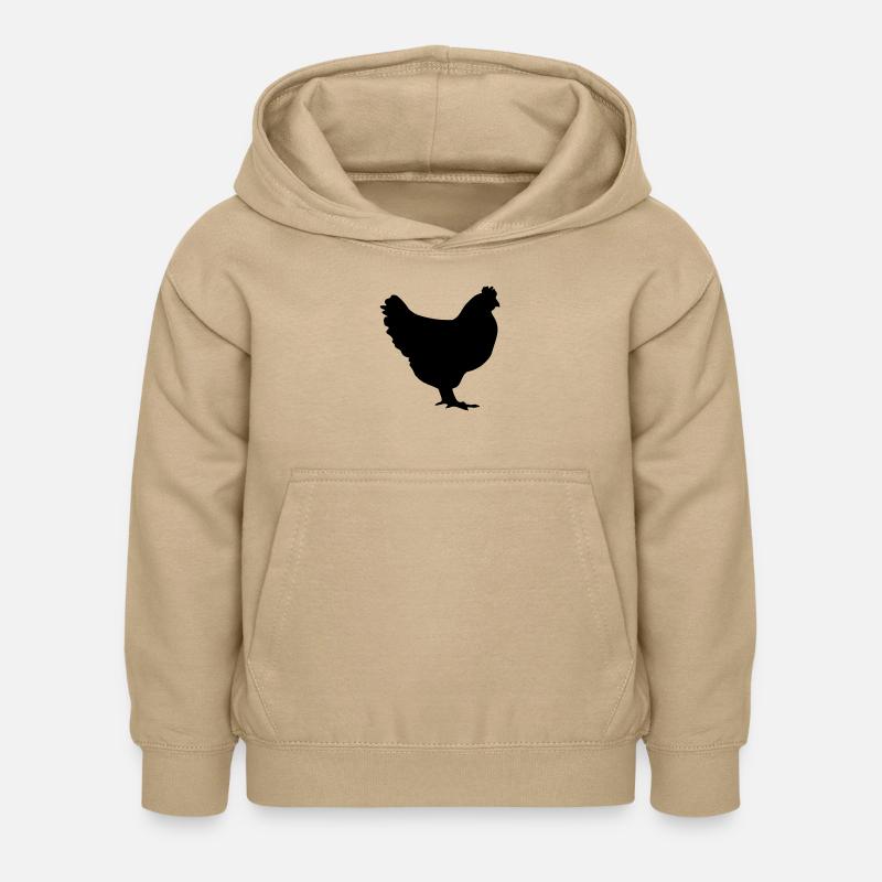 huhn - Kinder Hoodie - Sand