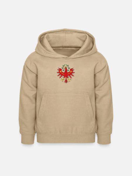 Tirol, Tiroler Adler - Kinder Hoodie - Sand