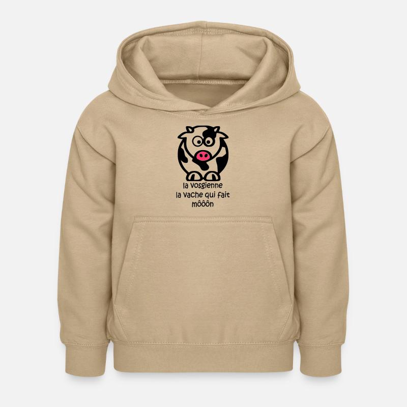La vosgienne bis - Sweat à capuche Enfant - jaune sable