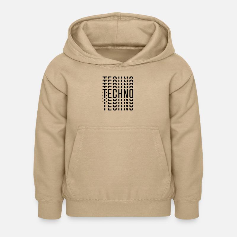 TECHNO TECHNO TECHNO - Kinder Hoodie - Sand