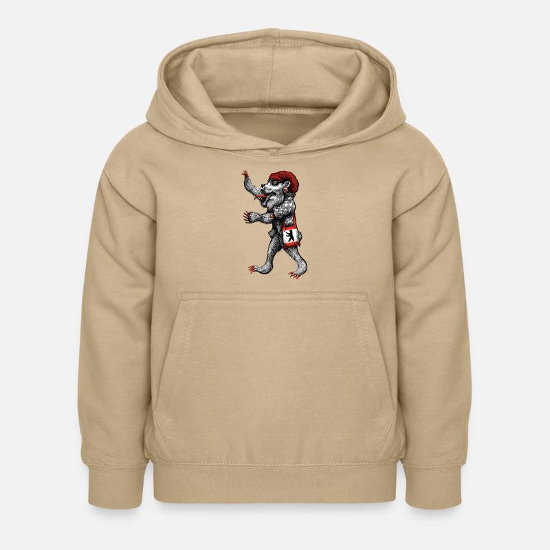 Berlin - Sweat à capuche Enfant - jaune sable