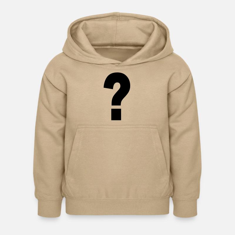 point d'interrogation - Sweat à capuche Enfant - jaune sable