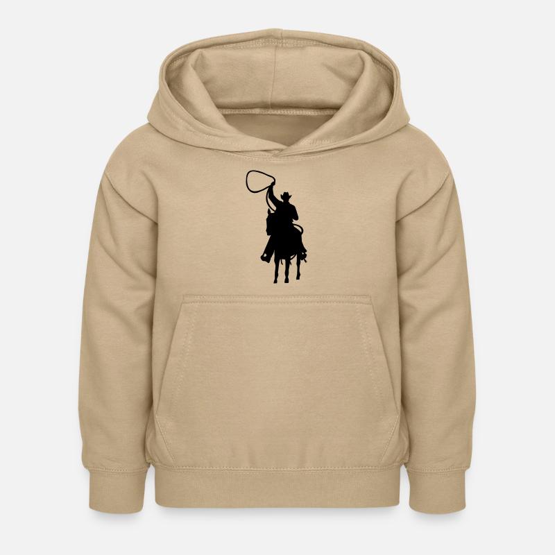 Cowboy - Sweat à capuche Enfant - jaune sable