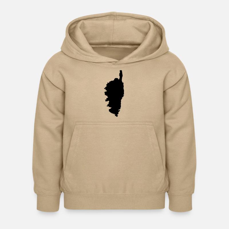 Corse - Sweat à capuche Enfant - jaune sable