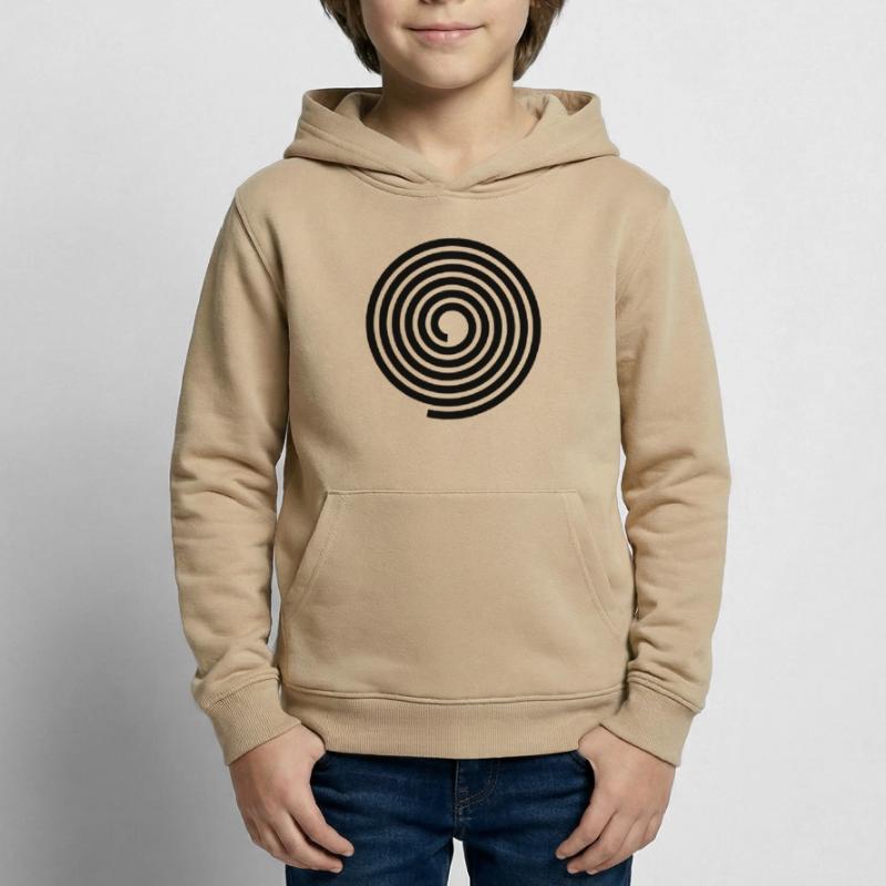 Spirals pattern vector template Kids Hoodie