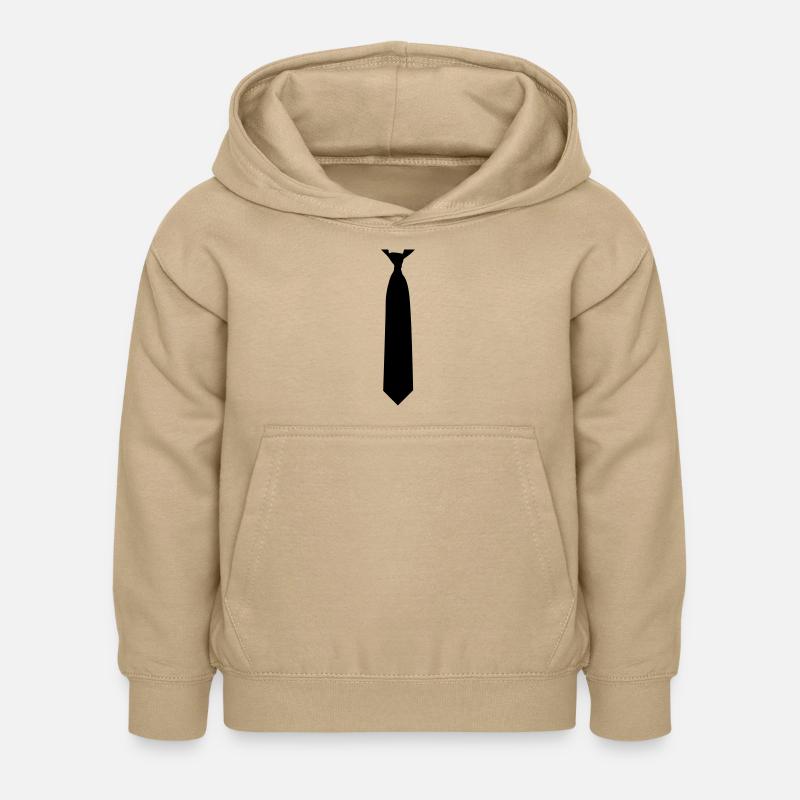 cravate - Sweat à capuche Enfant - jaune sable