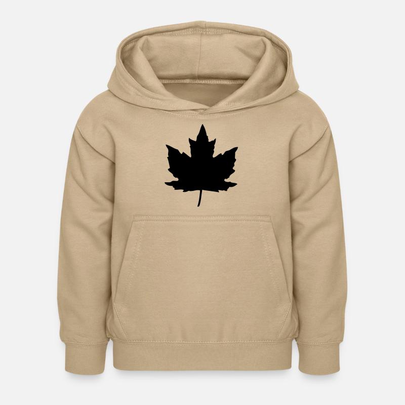 Maple Leaf - Kids Hoodie - sand