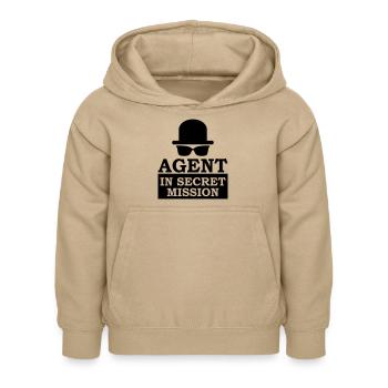 Agent in Secret Mission - Kinder Hoodie - Sand - Vorne - AI Model Kid Female (0cm)
