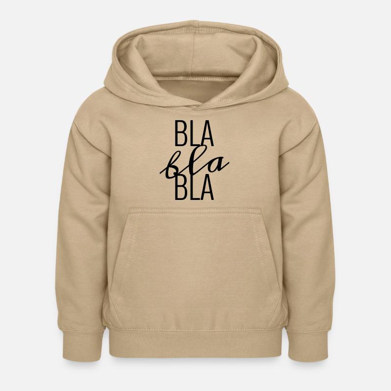 bla - Sweat à capuche Enfant - jaune sable