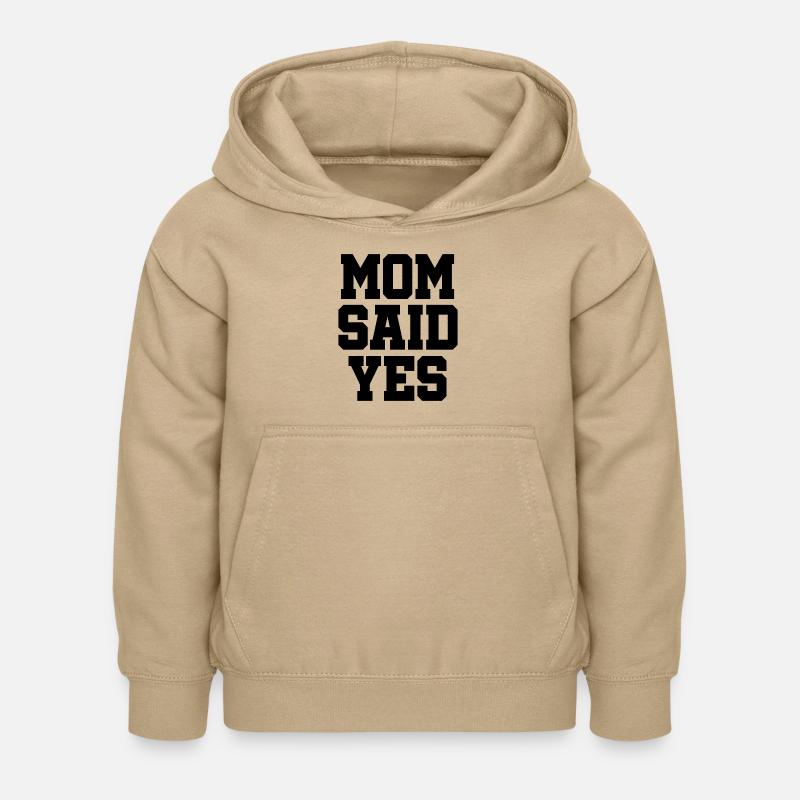 Maman a dit - Sweat à capuche Enfant - jaune sable