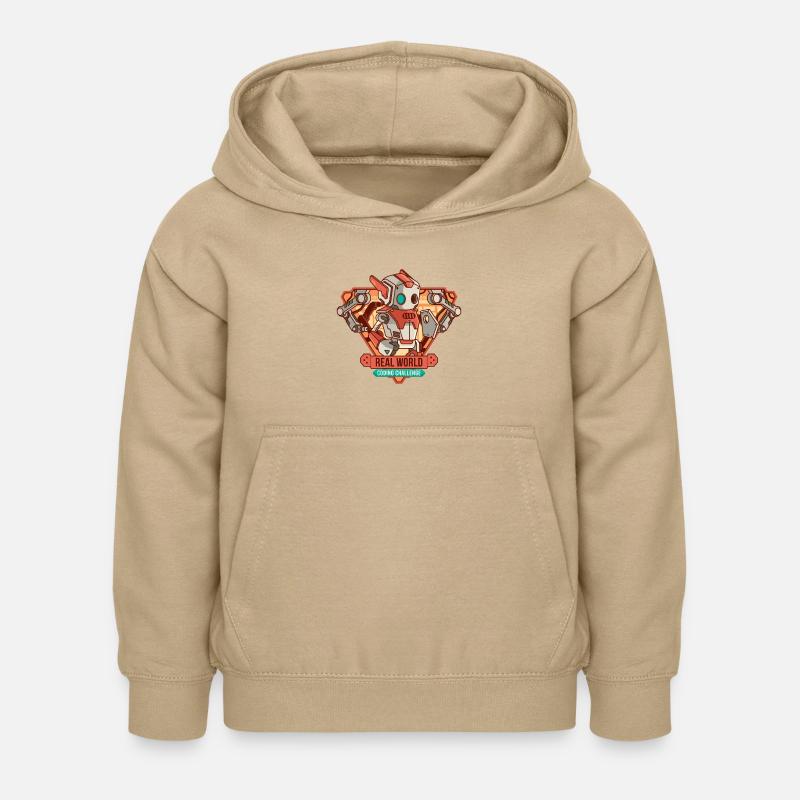 Real world coding challenge - Kids Hoodie - sand