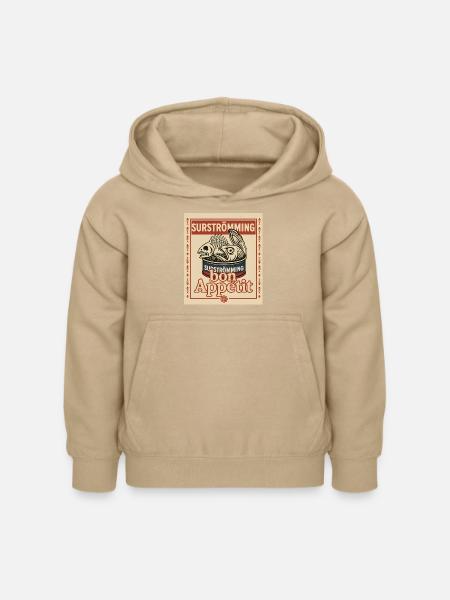 Surströmming Mutprobe Challenge - Kinder Hoodie - Sand