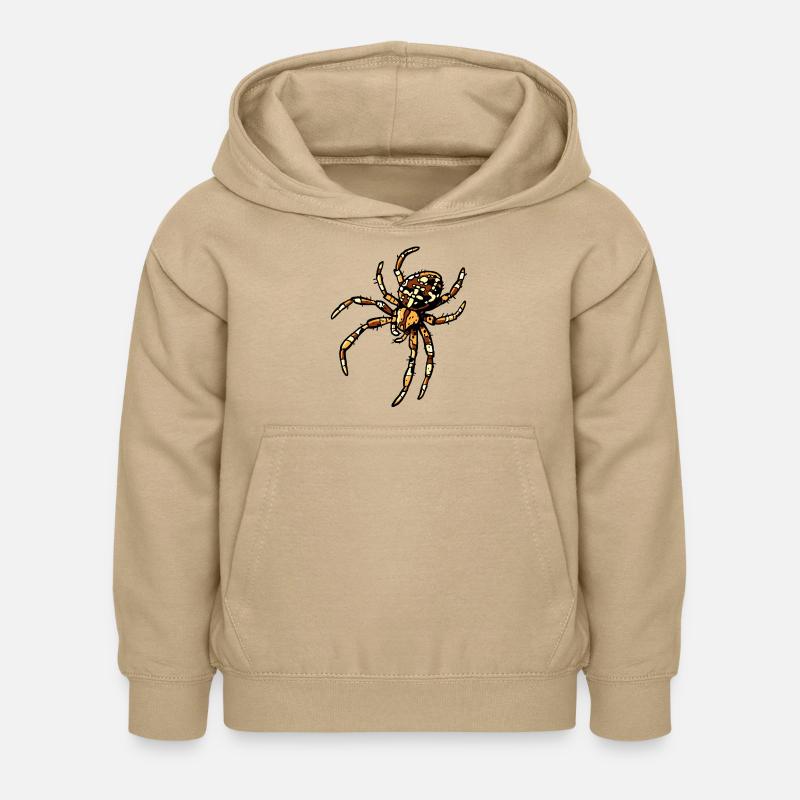 Araignée croisée - Sweat à capuche Enfant - jaune sable