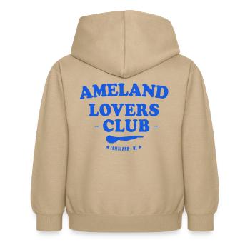 Ameland Lovers Club - Kinder Hoodie - Sand - Hinten - AI Model Kid Female (0cm)
