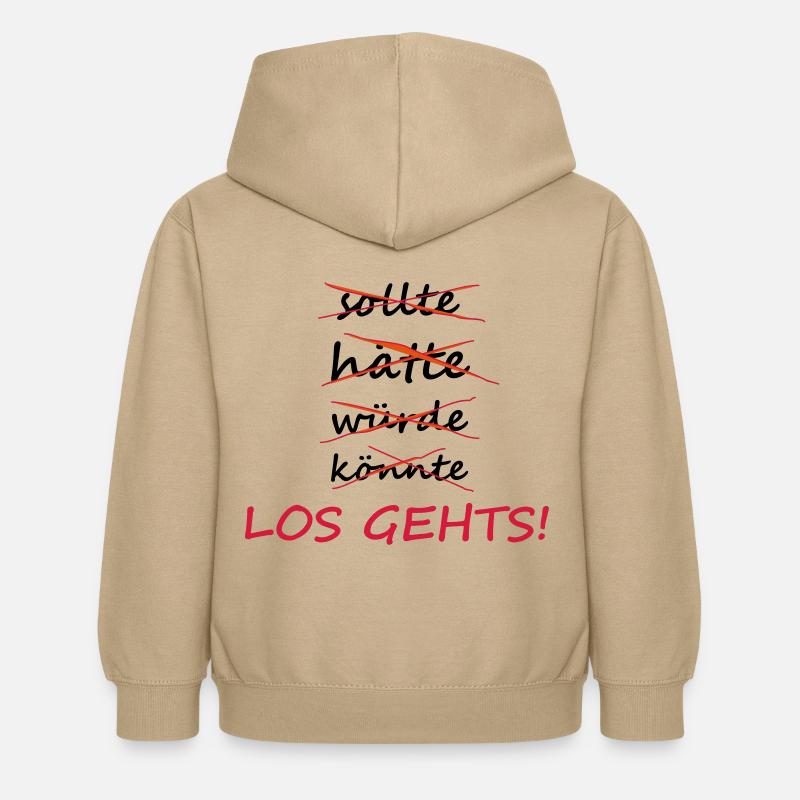 motivation - Sweat à capuche Enfant - jaune sable