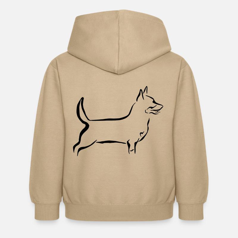 Lancashire Heeler - Kinder Hoodie - Sand