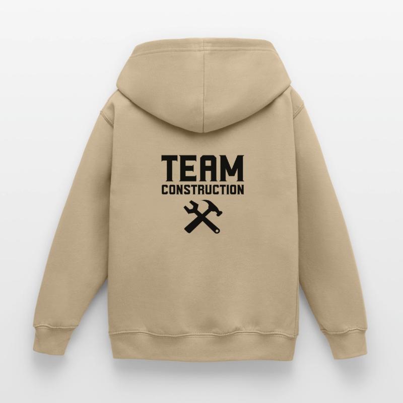 Team construction site construction work occupation construction workers construction Kids Hoodie