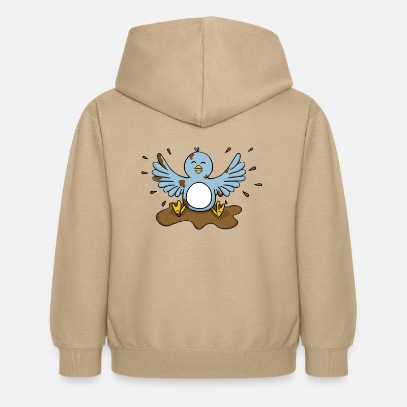 rustre litière - Sweat à capuche Enfant - jaune sable
