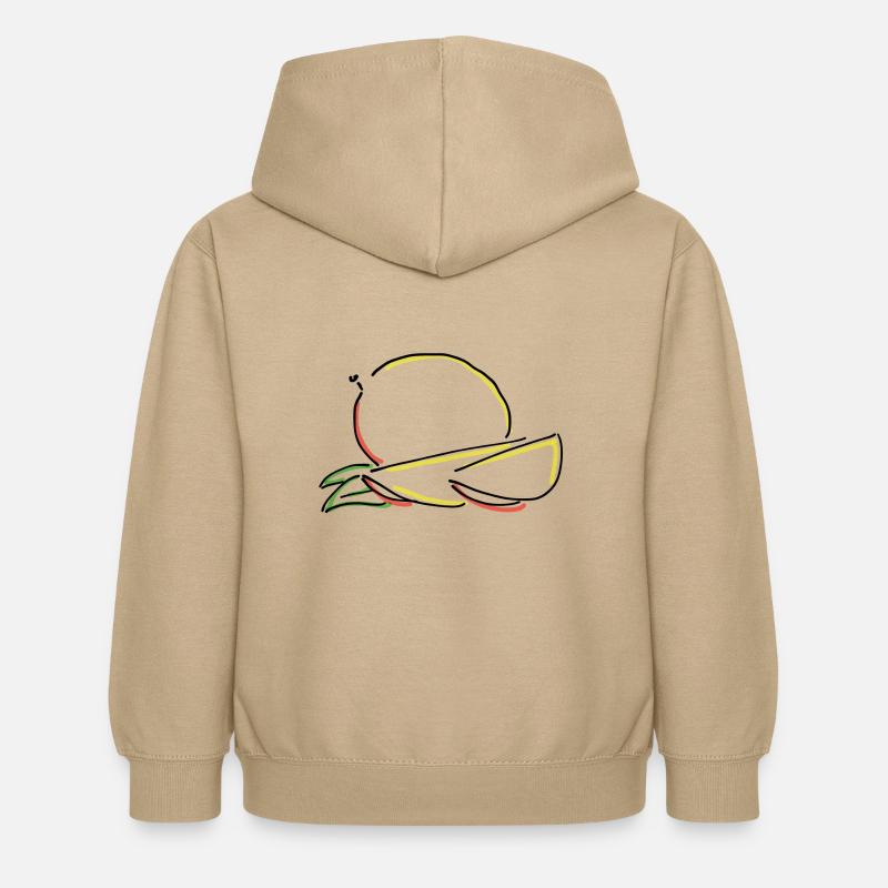 mangue - Sweat à capuche Enfant - jaune sable