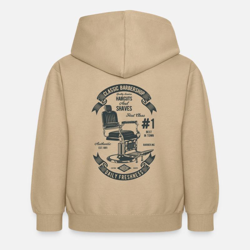 Salons de coiffure Vintage - Sweat à capuche Enfant - jaune sable