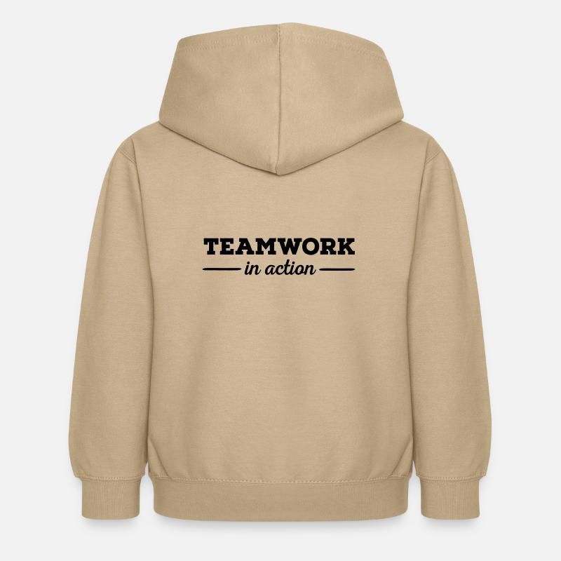 Teamwork - Kinder Hoodie - Sand