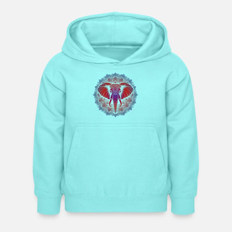 Trifecta Vertus Mandala - Sweat à capuche Enfant - menthe poivrée