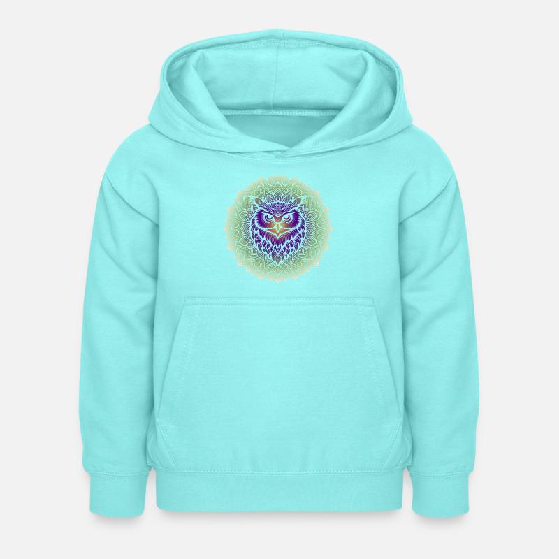 Mandala de la sagesse ancienne - Sweat à capuche Enfant - menthe poivrée