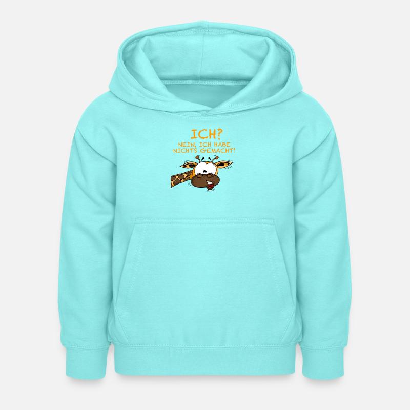 Ce n’était pas moi girafe - Sweat à capuche Enfant - menthe poivrée