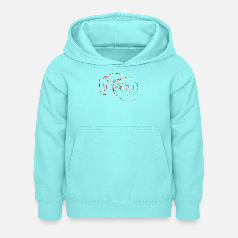 caméra - Sweat à capuche Enfant - menthe poivrée