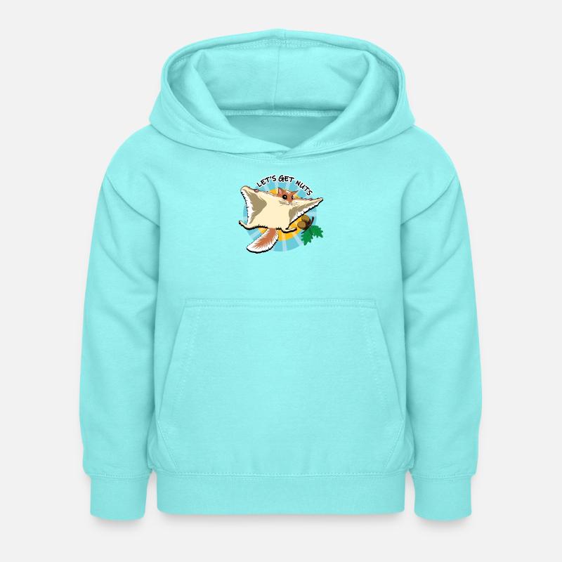 Fliegendes Eichhörnchen - Let es Get Nuts - Kinder Hoodie - Pfefferminze