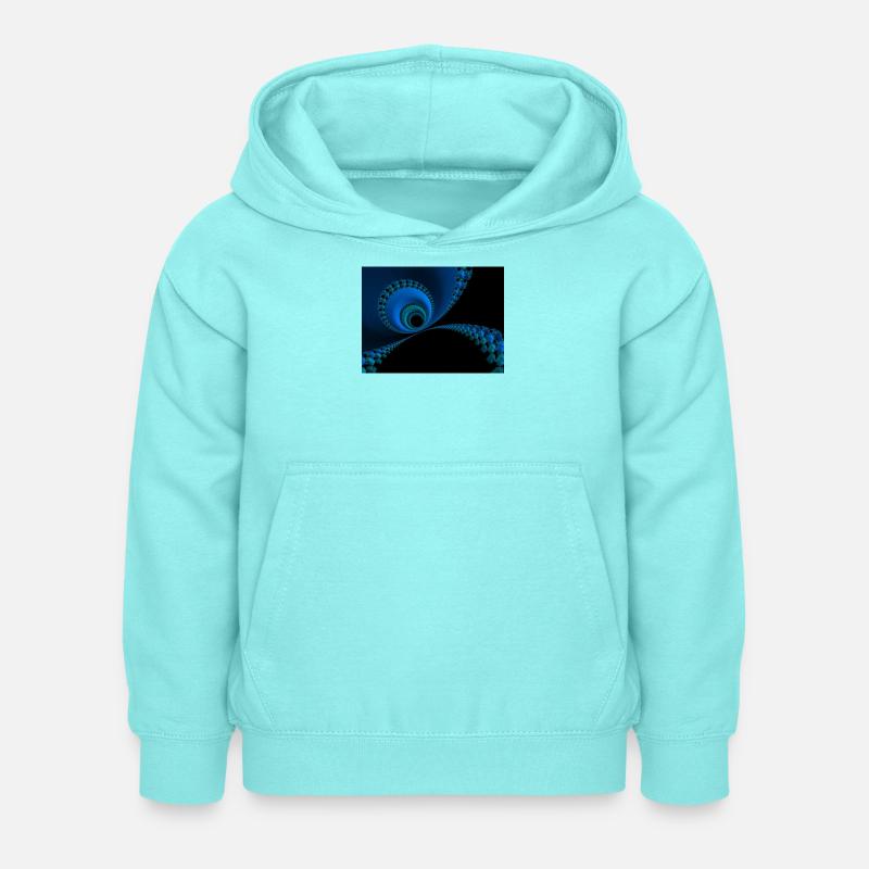 Abstraction - Sweat à capuche Enfant - menthe poivrée