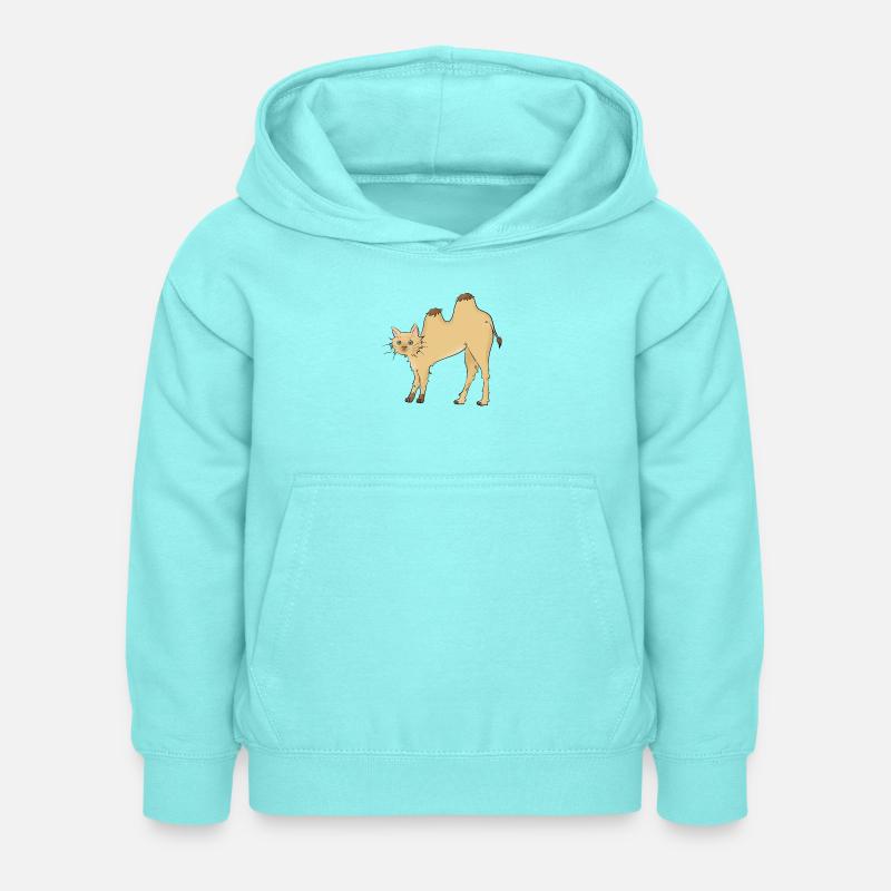 Chat-meau - Sweat à capuche Enfant - menthe poivrée