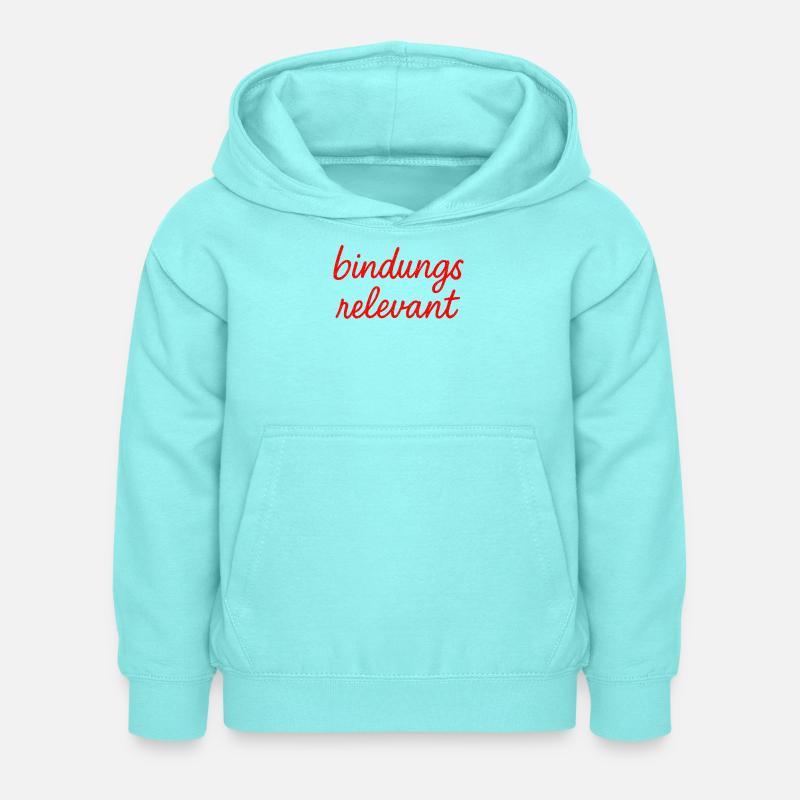 bindungsrelevant rot - Kinder Hoodie - Pfefferminze