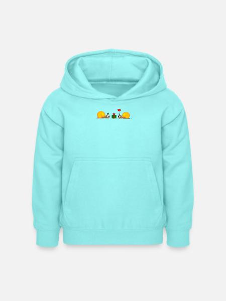 Snail-Gift - Kinder Hoodie - Pfefferminze