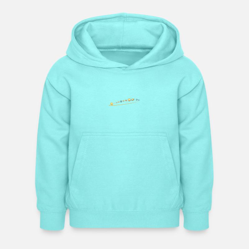 Système solaire - Sweat à capuche Enfant - menthe poivrée