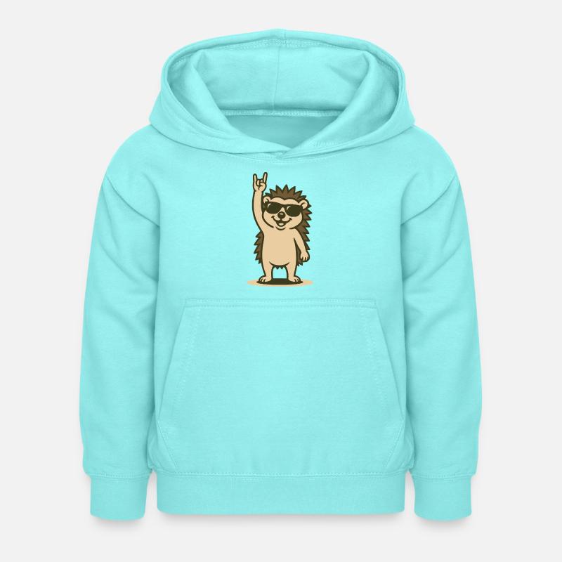 Rock’n’Roll Hérisson Bébé - Sweat à capuche Enfant - menthe poivrée