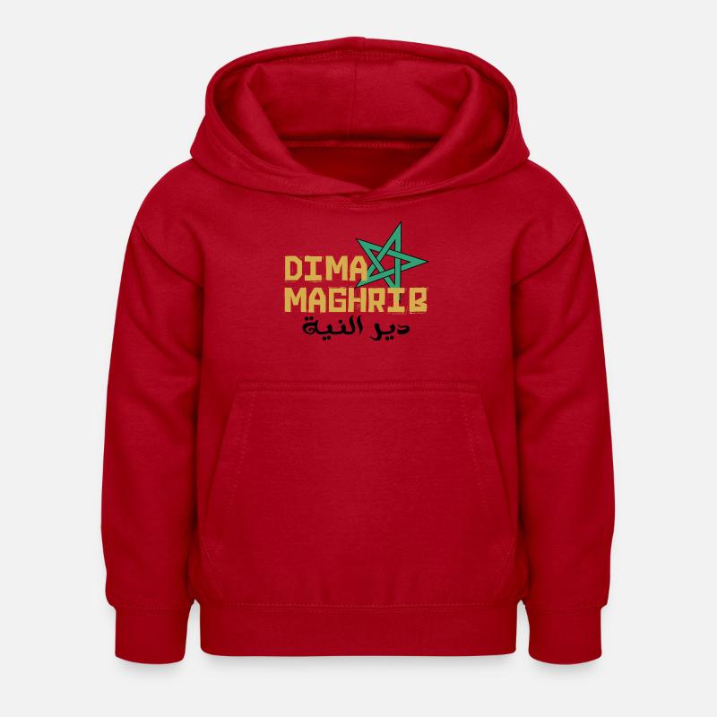 Vive le Maroc - Sweat à capuche Enfant - rouge