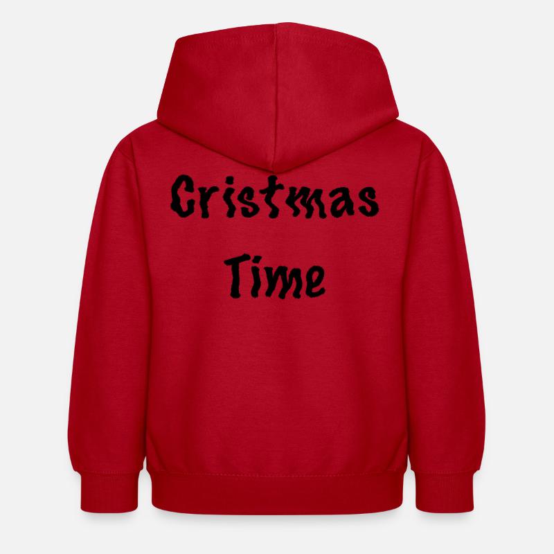 Le design de Cristma - Sweat à capuche Enfant - rouge