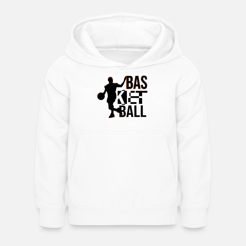 basketball - Sweat à capuche Enfant - blanc