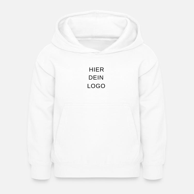 Hier dein logo - Kinder Hoodie - Weiß