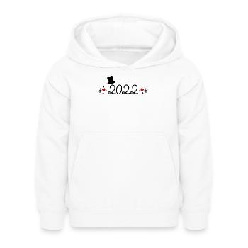 2022 - Kinder Hoodie - Weiß - Vorne - AI Model Kid Female (0cm)