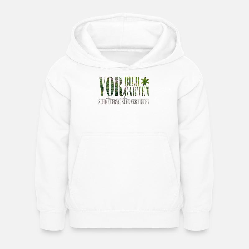 Vorbild Vorgarten - Kinder Hoodie - Weiß
